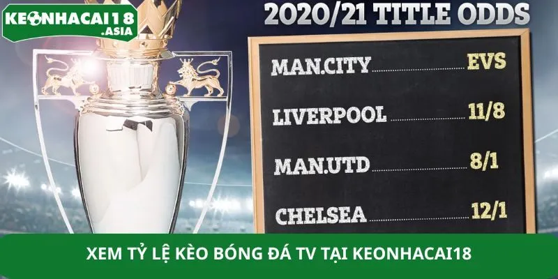 Xem tỷ lệ kèo bóng đá tv tại keonhacai18